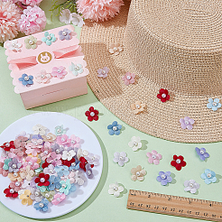 100 stücke stoff blume für kleidung bekleidungs zubehör dekorative&nbsp;DIY-ME0002-05