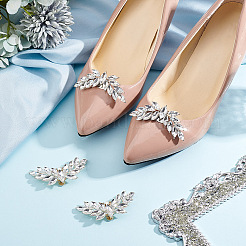 4 Stück 2 Farben Flügel Legierung Strass Schuh Dekoration&nbsp;FIND-GO0002-27