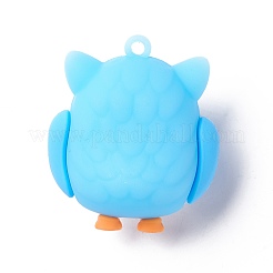 Colgantes de muñeca de búho de dibujos animados de pvc&nbsp;KY-C008-04D