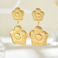 Elegante 201 Edelstahl Sonnenblumen Ohrstecker&nbsp;LS-QQ3962