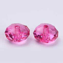 Perles en acrylique transparente&nbsp;TACR-Q258-8mm-V08