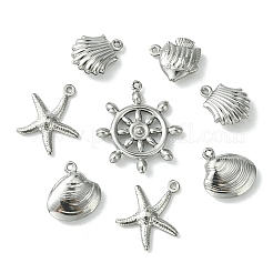 60 Stück 5 Stile Edelstahlanhänger&nbsp;STAS-FS0001-46