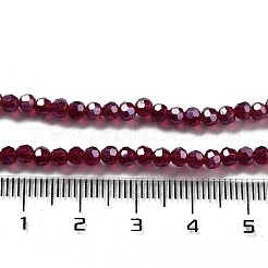 Chapelets de perles en verre transparent électrolytique&nbsp;LS-EGLA-A035-T3mm-A02