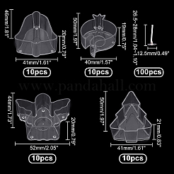 Gemischte Formen Plastikkerzenbecher&nbsp;AJEW-PH0017-78