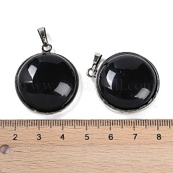 Natürlicher Obsidian-Lebensbaum mit Eulenanhängern&nbsp;G-L524-15AS-10