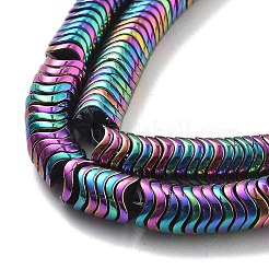 Brins de perles d'hématite non magnétiques synthétiques galvanisées&nbsp;G-B132-A01-01C
