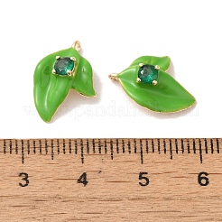 Colgantes de esmalte de latón&nbsp;KK-S368-06G