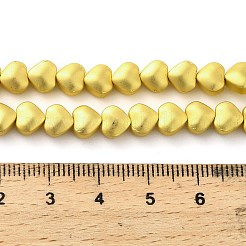 Chapelets de perles en verre électroplaqué&nbsp;EGLA-H109-12H-01