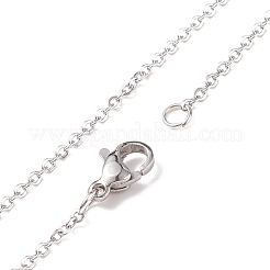Halskette mit Käfiganhänger aus natürlichem Edelstein und 304 Edelstahl-Kabelketten für Damen&nbsp;NJEW-JN03905-01