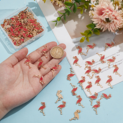 100pcs pendentifs en émail en alliage&nbsp;ENAM-GO0001-12