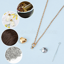 Collana con ceneri in urna in acciaio inossidabile&nbsp;NJEW-CN0001-03G