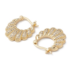 Aretes de aro con circonitas cúbicas transparentes&nbsp;EJEW-M216-09G