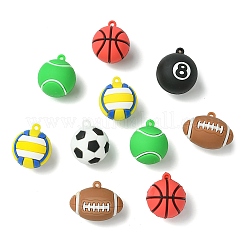 12 Stück 6 Stile PVC-Anhänger aus undurchsichtigem Kunststoff&nbsp;KY-CJ0002-15