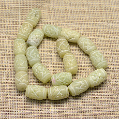 Natur Henan Jade Perlen Stränge&nbsp;G-I106-05A