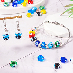 54 stücke 9 farben handgemachte böse auge Bunte Malerei perlen&nbsp;LAMP-TA0001-57