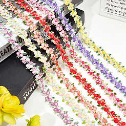 Ruban de bordure en polyester à fleurs&nbsp;OCOR-GF0001-17G