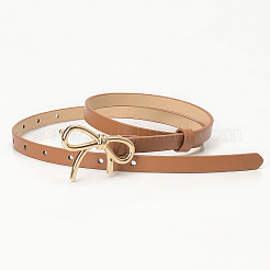 Kettengürtel aus PU-Leder mit Schleife aus Legierung für Damen&nbsp;AJEW-CL0003-62B