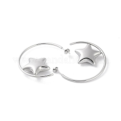 Boucles d'oreilles à tige en acier inoxydable 304 anti-ternissement&nbsp;EJEW-M249-03P
