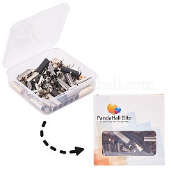 Legierungs-Aglets für Schnürsenkel&nbsp;PALLOY-PH0013-40-WH