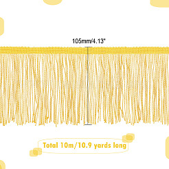 Dentelle à franges latine en polyester&nbsp;OCOR-WH0066-12A-04