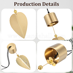 Pendentifs de cloche en laiton&nbsp;HJEW-WH20816-010G-D