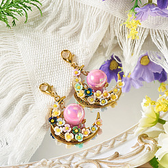 2 pezzo di decorazioni pendenti in lega&nbsp;HJEW-TAC0111