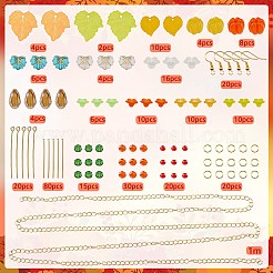DIY-Sets zum Basteln von Ohrhängern aus Acryl und Glas zum Erntedankfest&nbsp;DIY-SC0027-56
