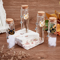 4 Stück 2 Arten transparente leere Glasflaschen&nbsp;AJEW-DR00032