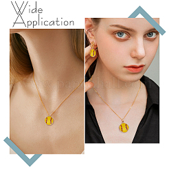 128 Stück Alu-Emaille-Anhänger&nbsp;ENAM-GO0001-20