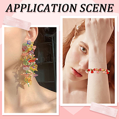500 kit per la creazione di gioielli con foglie e fiori&nbsp;DIY-SC0031-75