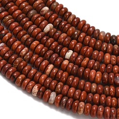 Natürliche rote Jaspis Perlen Stränge&nbsp;G-Z110-B12-2x4mm