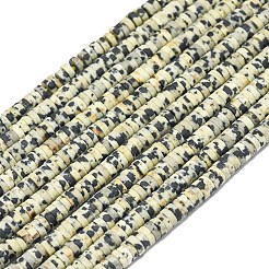 Dalmata naturale perline di diaspro fili&nbsp;G-P575-B03-4x1mm