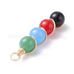 Pendentifs en jade blanc naturel&nbsp;PALLOY-JF01150