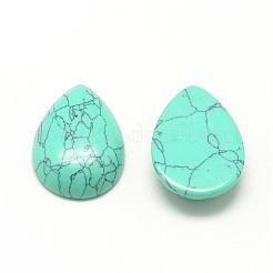 Synthetik Türkiscabochons&nbsp;G-R417-13x18-44