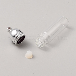 Anhänger aus Wunschflasche aus Glas&nbsp;FIND-WH0160-68