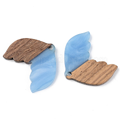 Colgantes de resina y madera de nogal&nbsp;RESI-S389-017A
