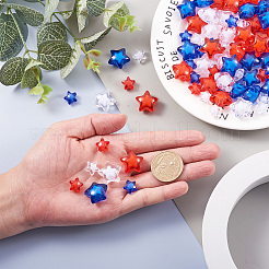 450pcs 6 cuentas acrílicas transparentes de estilo&nbsp;TACR-CD0001-05