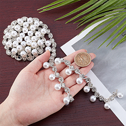 1 Yard Messing- und Glas-Strass- und Plastikbecherketten&nbsp;FIND-GA0001-82