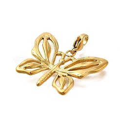 Colgante de mariposa de acero inoxidable 304 con decoraciones&nbsp;STAS-R159-25G