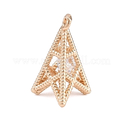 Messing micro pave klare zirkonia anhänger&nbsp;KK-D265-06G