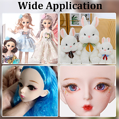 15 pz. 3 stili di strisce di ciglia per bambole di peluche artigianali&nbsp;DOLL-CP0001-07B