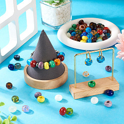 100 Stück handgefertigte Bunte Malerei-Perlen&nbsp;LAMP-TA0001-63