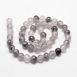 Chapelets de perle en quartz nuageux naturel&nbsp;G-D840-69-10mm