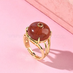 Bracciale aperto in ottone con micro pavé di zirconi cubici (colore casuale).&nbsp;RJEW-D347-02G