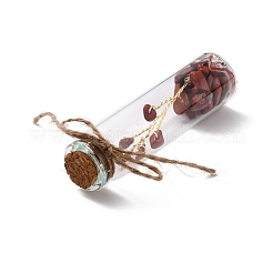 Mini botellas de deseos con cuentas de cristal y piedra natural&nbsp;G-C232-05E