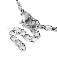 Bracciali a catena figaro in acciaio inossidabile chirurgico 316 anti-ossidazione per le donne&nbsp;LS-BJEW-D023-03P