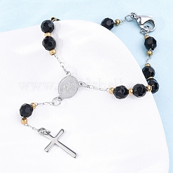 Bracelets à maillons en acier inoxydable 304&nbsp;BJEW-A032-07GP-01