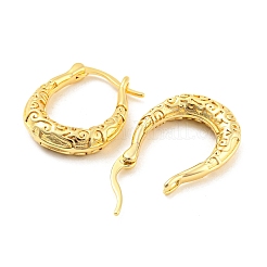 Aretes de aro con forma de lágrima de latón chapado en bastidor&nbsp;EJEW-A028-27G