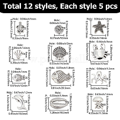 60pcs 12 Arten tibetanische Legierungsperlen&nbsp;FIND-PA0001-35