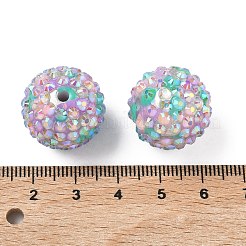 Perline strass resina rotonda&nbsp;OACR-Z035-02D